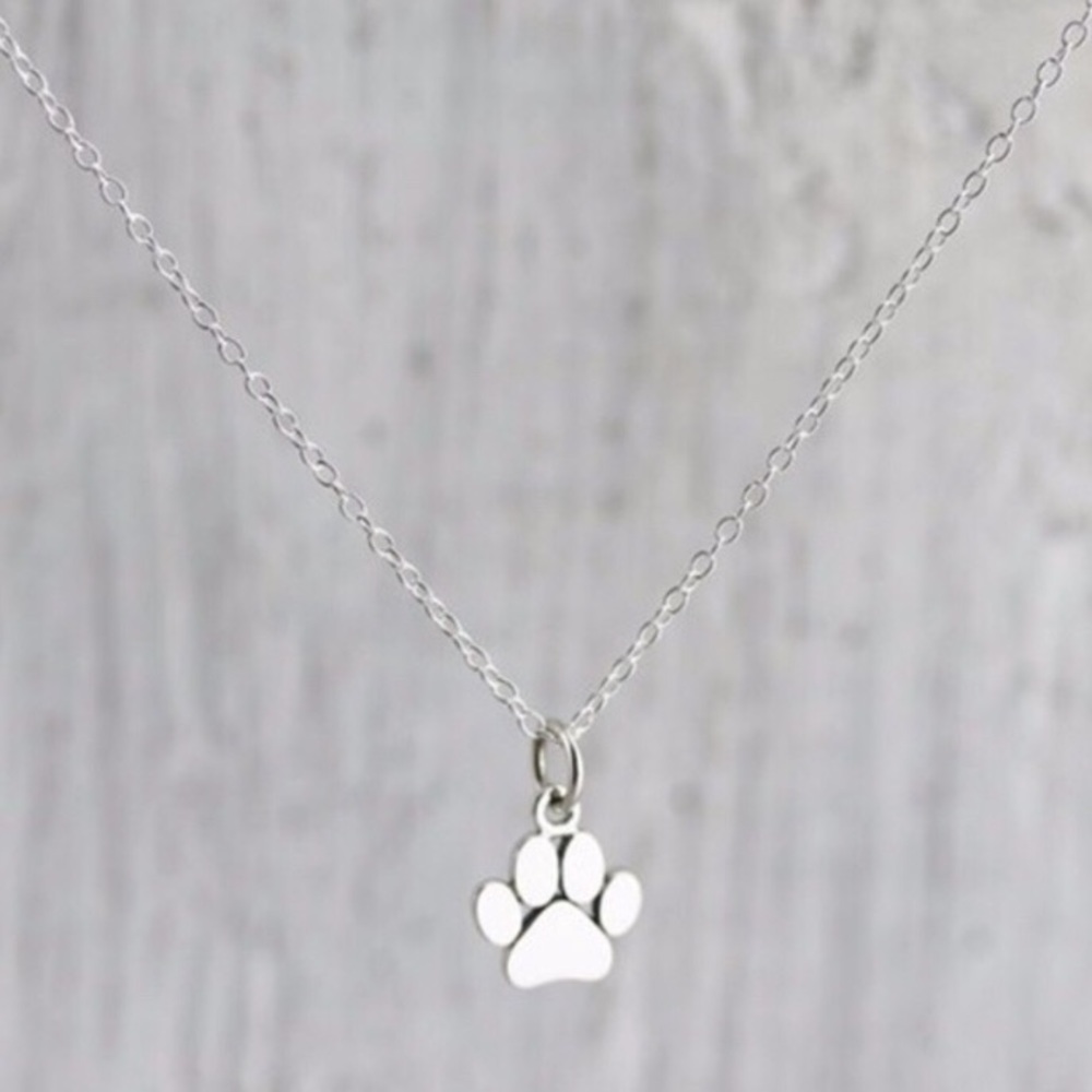 Silver Paw Necklace